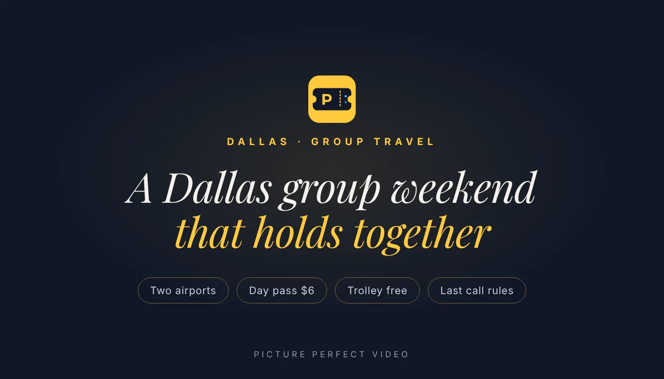 Guide cover: planning a Dallas group weekend
