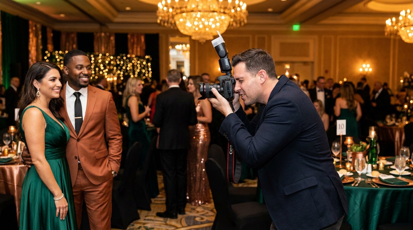 Event photographer at a Las Vegas gala