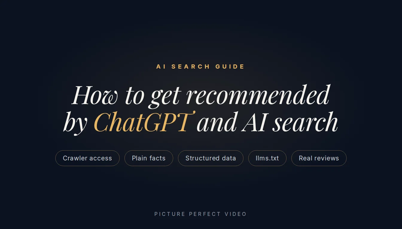 Guide cover: how to get recommended by ChatGPT and AI search