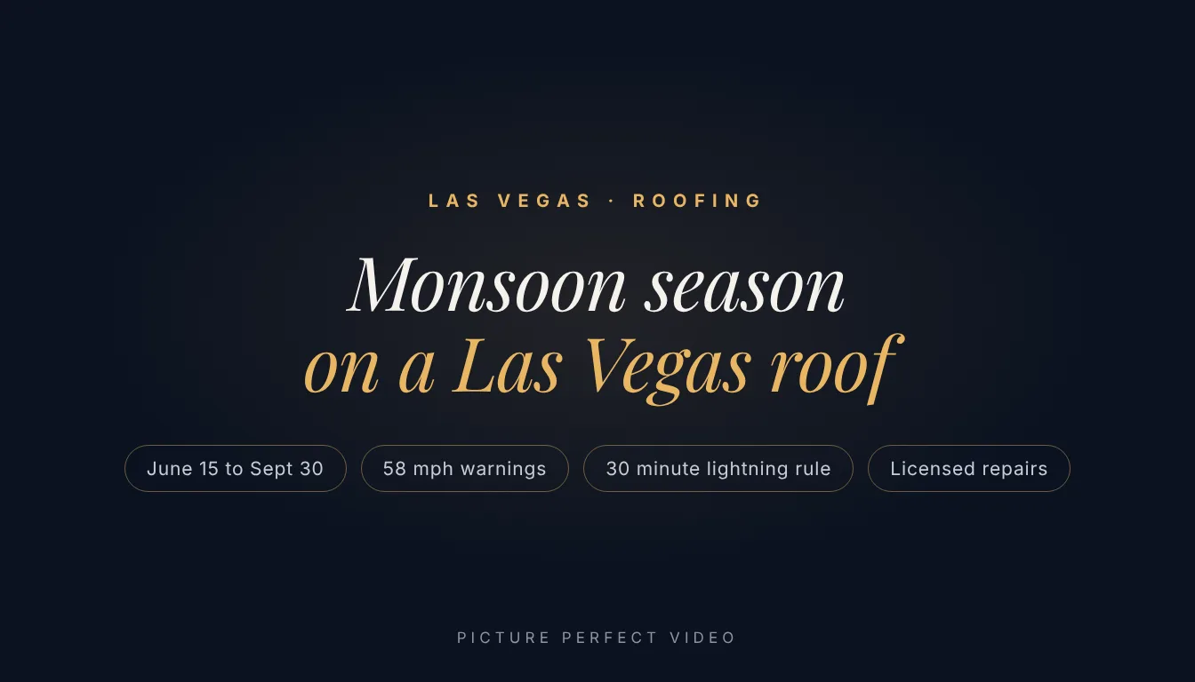 Guide cover: Las Vegas monsoon season for roofers and contractors