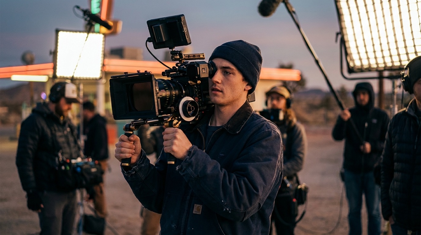 Las Vegas videographer on set with Picture Perfect Video