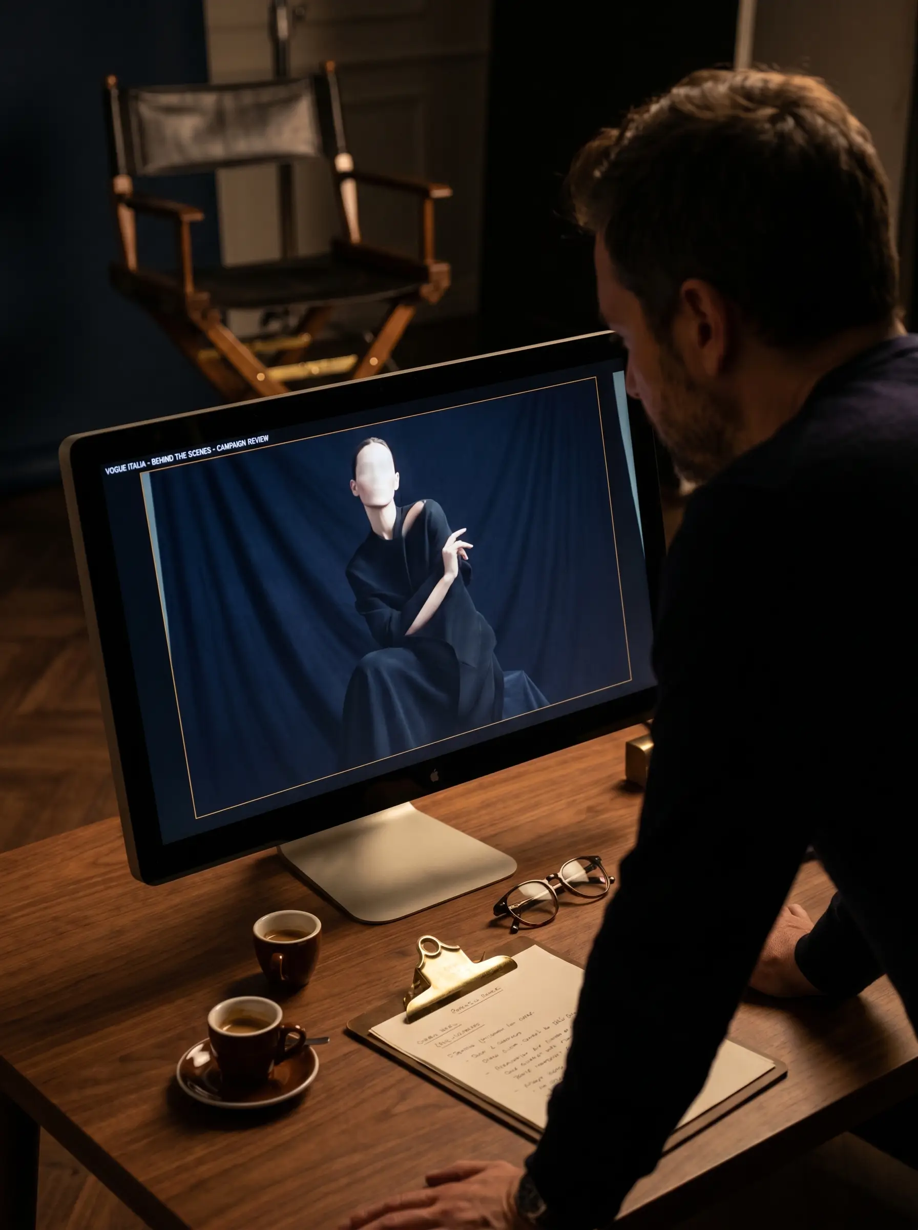 Camera monitor on a Picture Perfect Video set