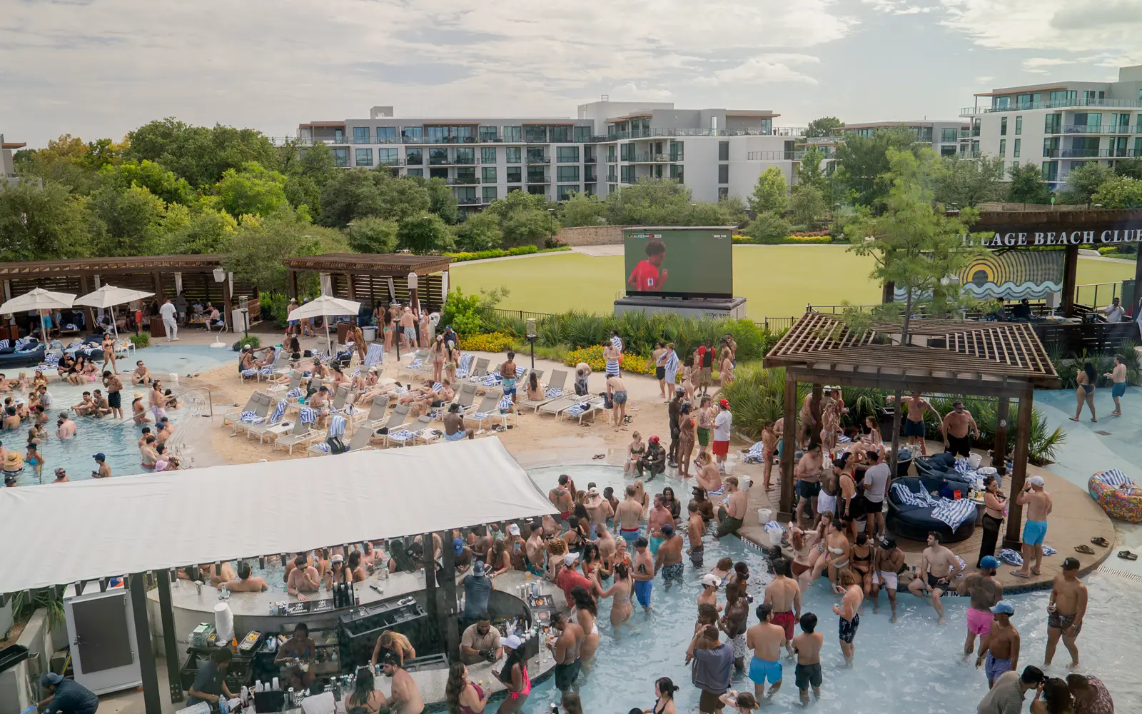 DJ performing to a packed crowd, photographed by Picture Perfect Video